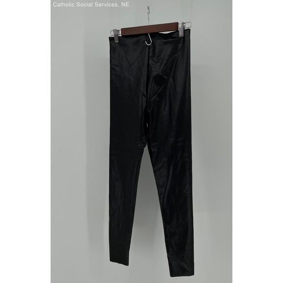 Joie Black Women's Faux Leather Leggings - Contemporary Fit - Size Medium - Picture 8 of 9